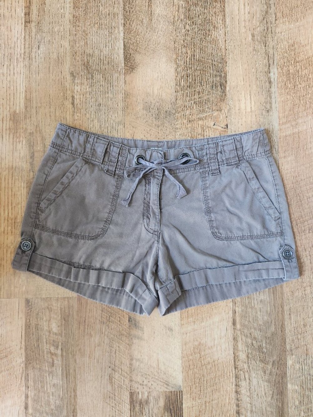 Ann Taylor Loft 6P Original Khaki Womens Drawstring Shorts